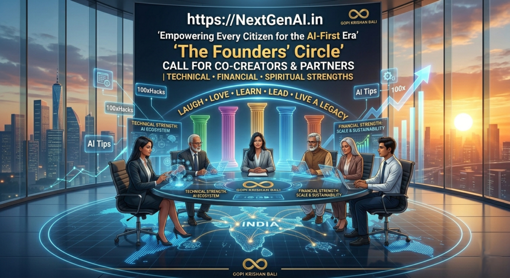 On National Technology Day, we launched a platform. Tomorrow, we build a 100x Movement. We are on a Mission to Empower NxtGen Professionals, Seniors, and every Common Man to master the AI Era through simple, exponential tips, triggers, techniques, tasks and tricks - the 100xHacks.