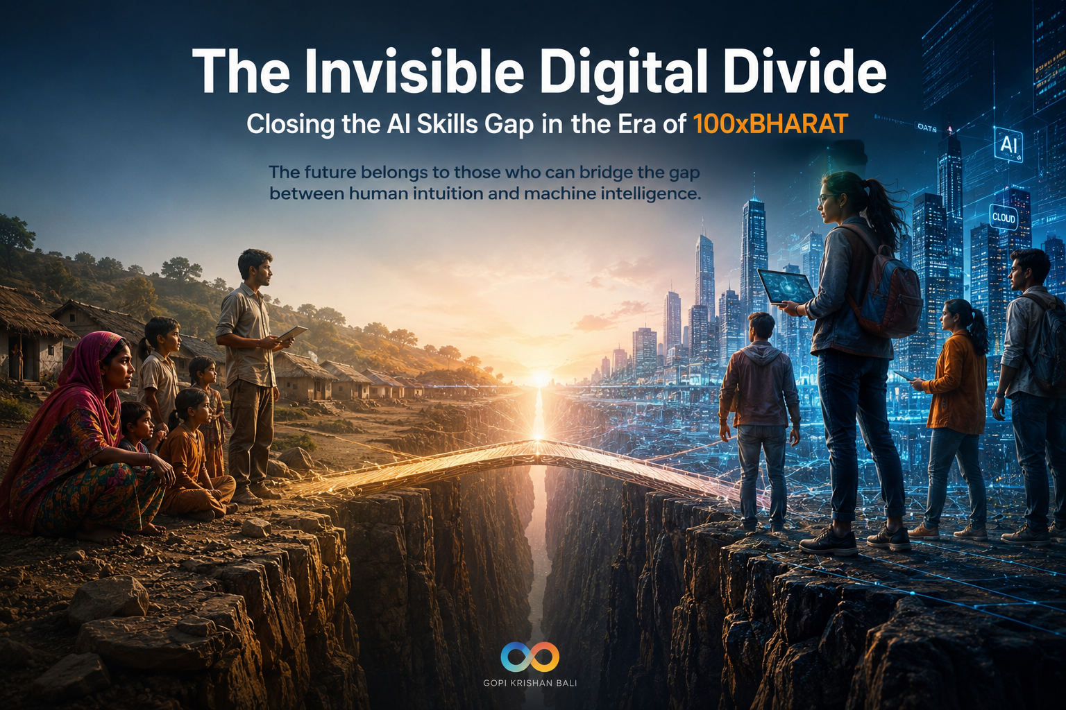 The Invisible Digital Divide - Closing the AI Skills Gap in the Era of 100xBHARAT at NxtGenAI.in